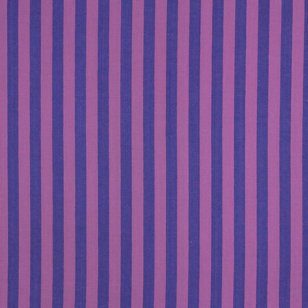 Coton rayé violet bleu