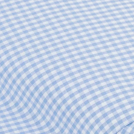 Vichy bleu ciel petits carreaux