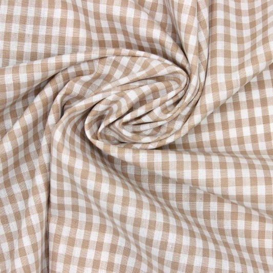 Vichy beige petits carreaux