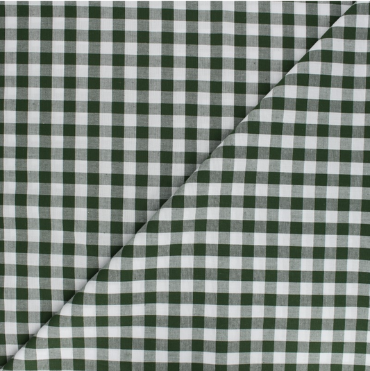 Vichy vert sapin petits carreaux