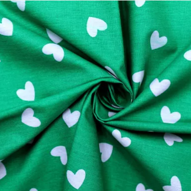 Coeur fond vert