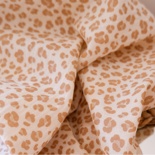 NOUVEAU ! Gaze léopard crème