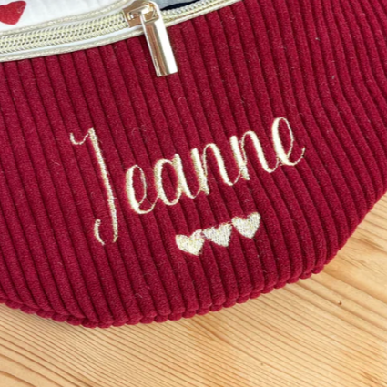 Texte et petits coeurs