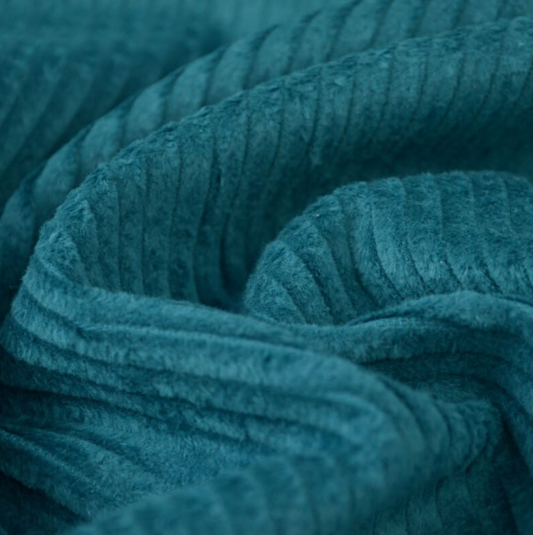 Velours bleu pétrole