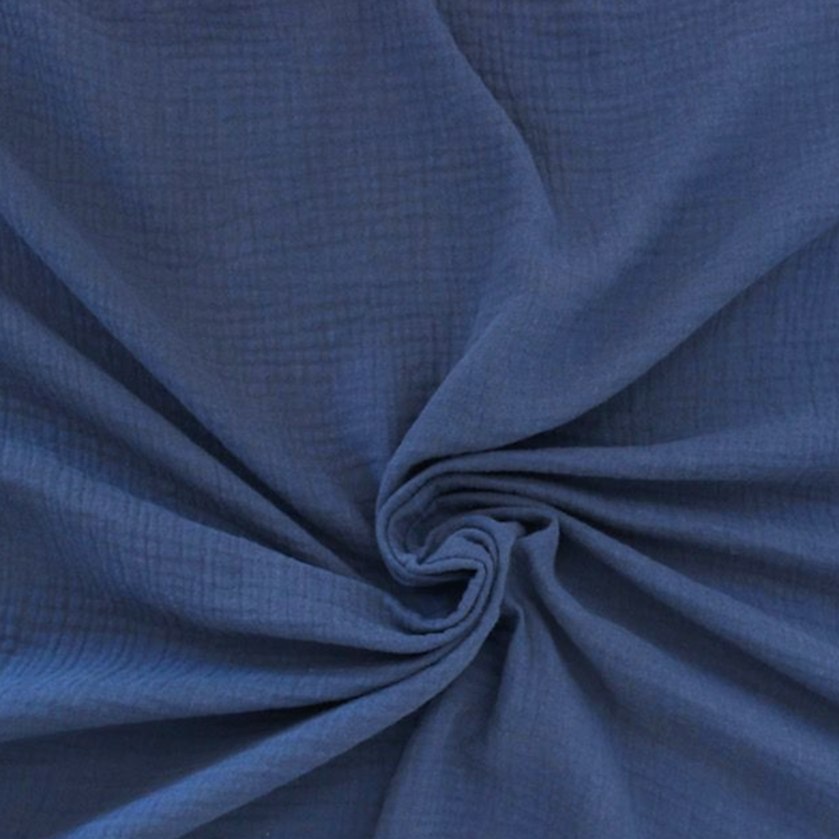 Gaze bleu indigo