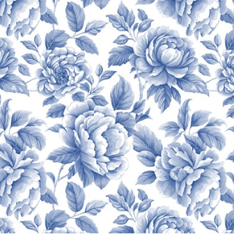 Pivoines bleues