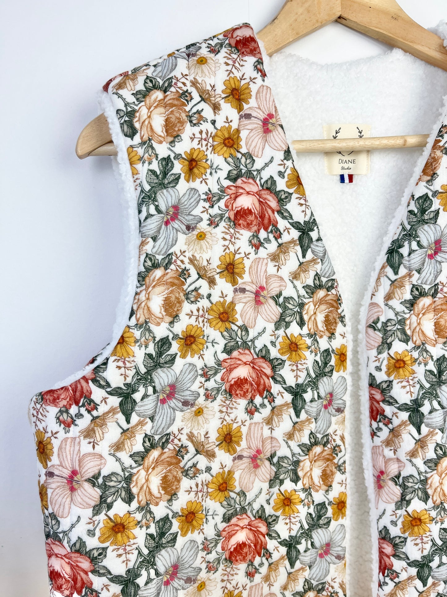 Le gilet Albane adulte jardin anglais