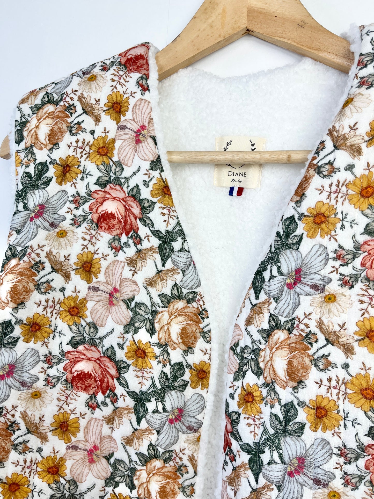 Le gilet Albane adulte jardin anglais