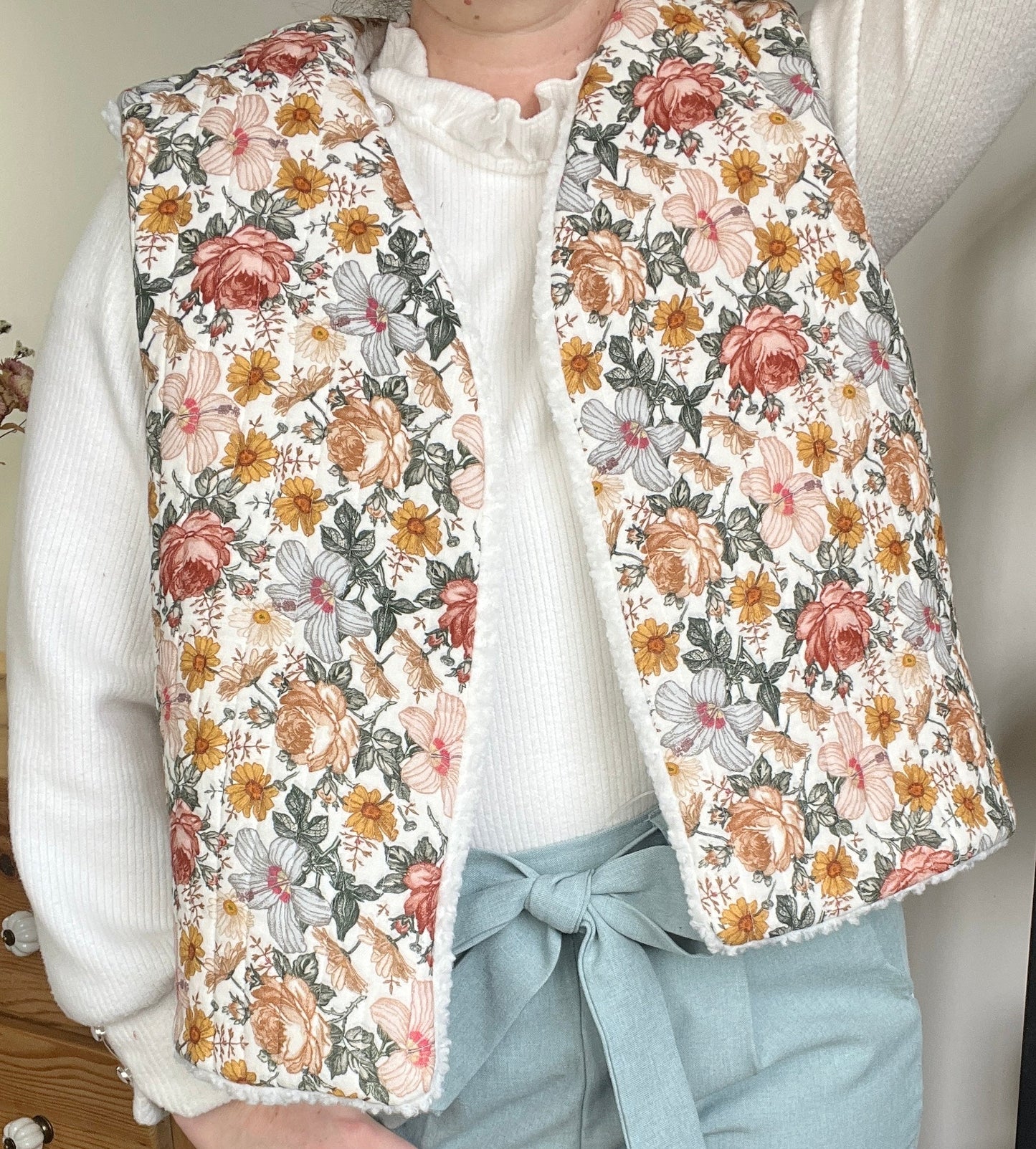 Le gilet Albane adulte jardin anglais