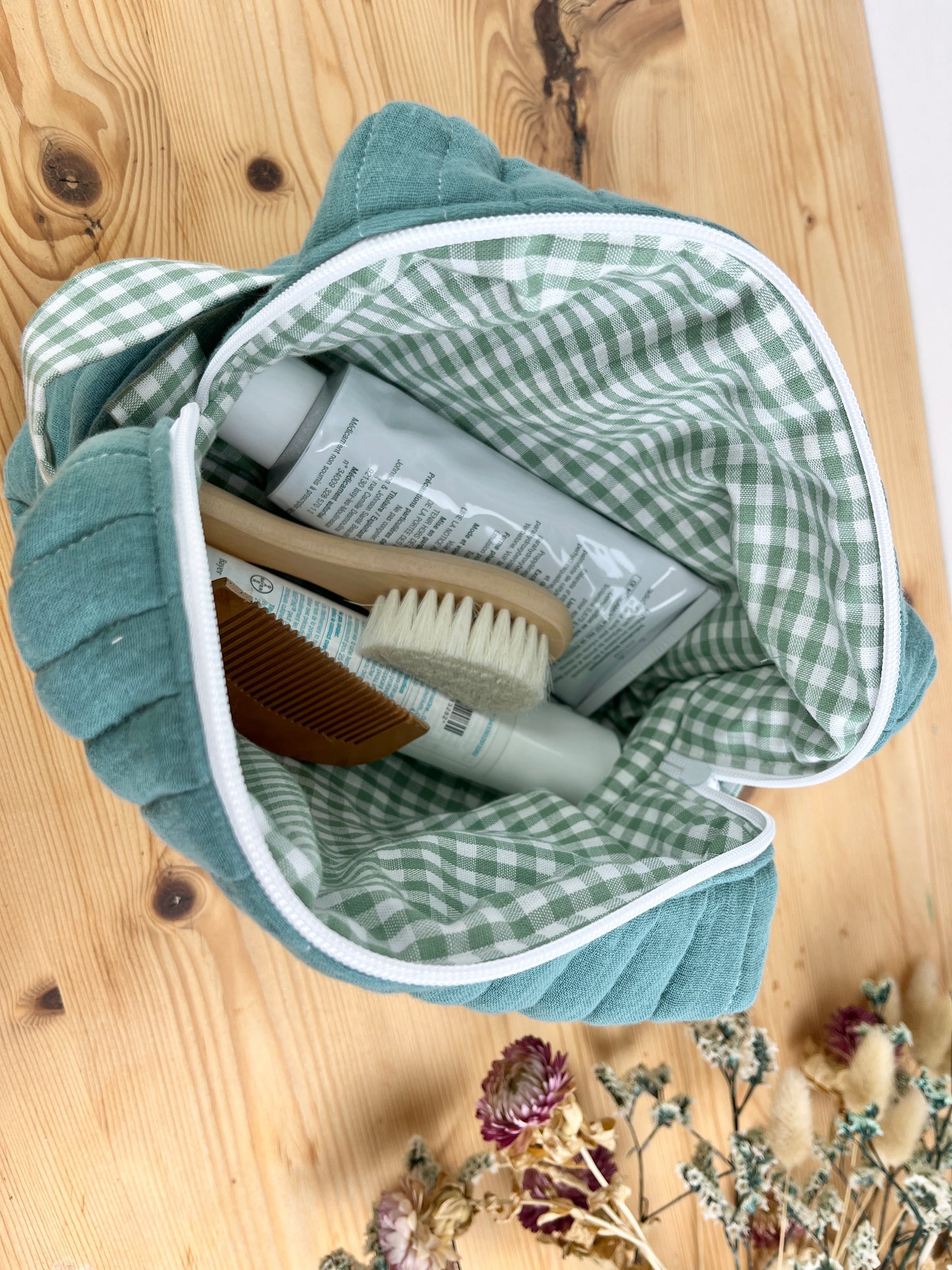 Colette la trousse de toilette en double gaze 5 coloris