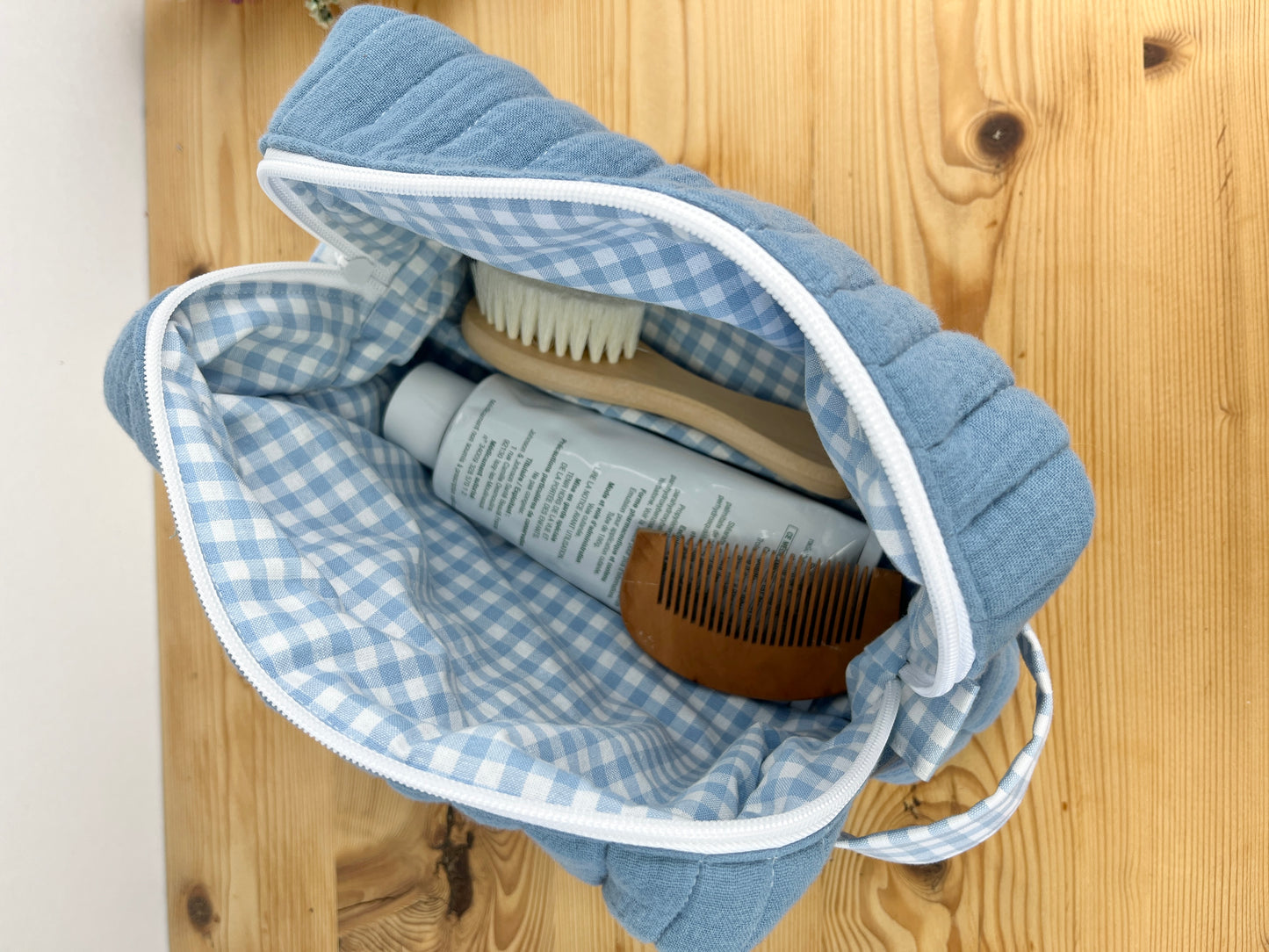 Colette la trousse de toilette indigo