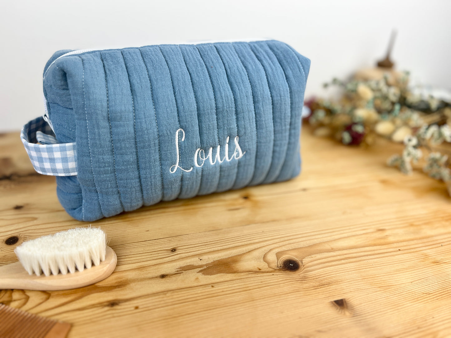 Colette la trousse de toilette en double gaze 5 coloris