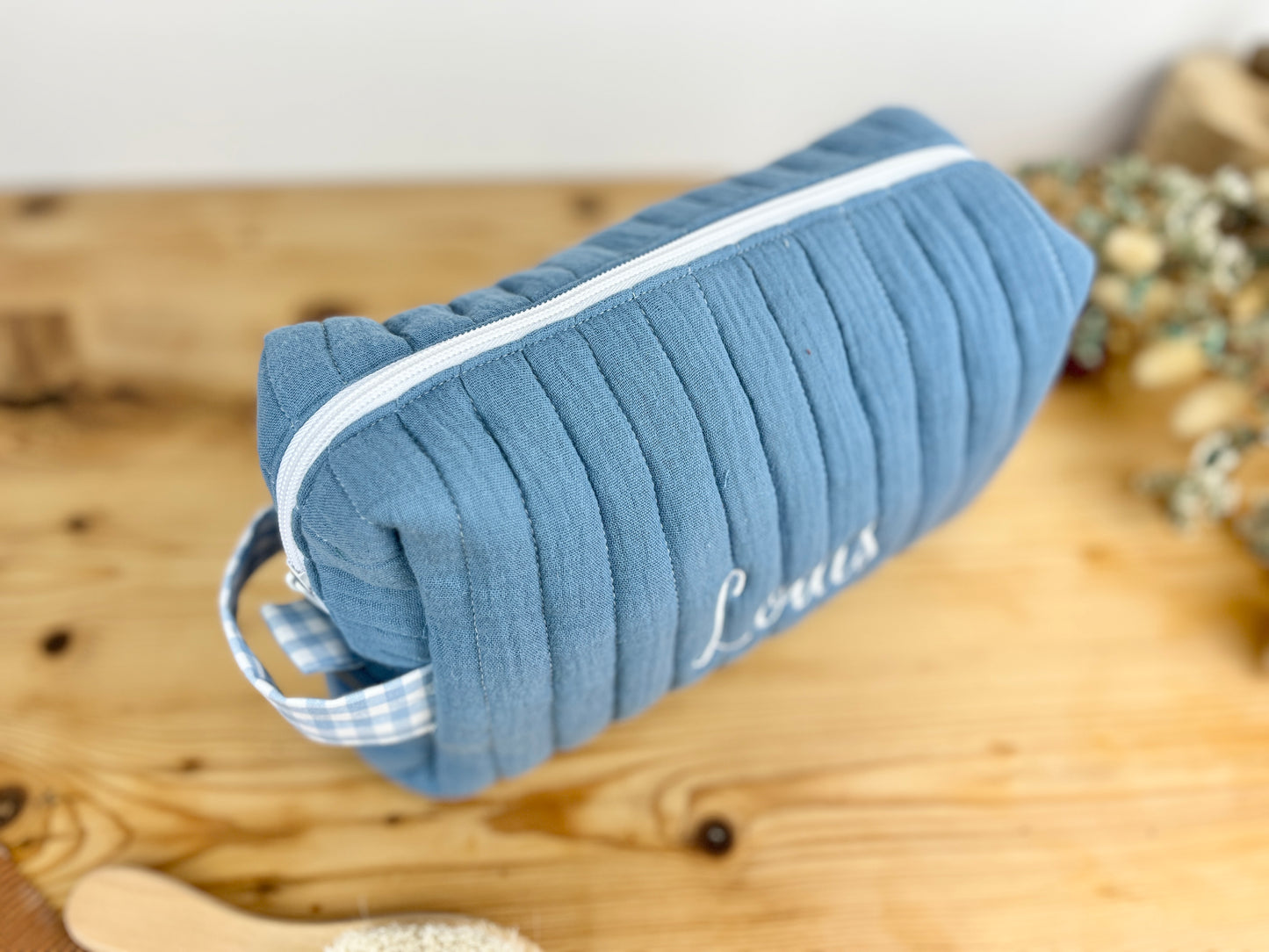 Colette la trousse de toilette indigo