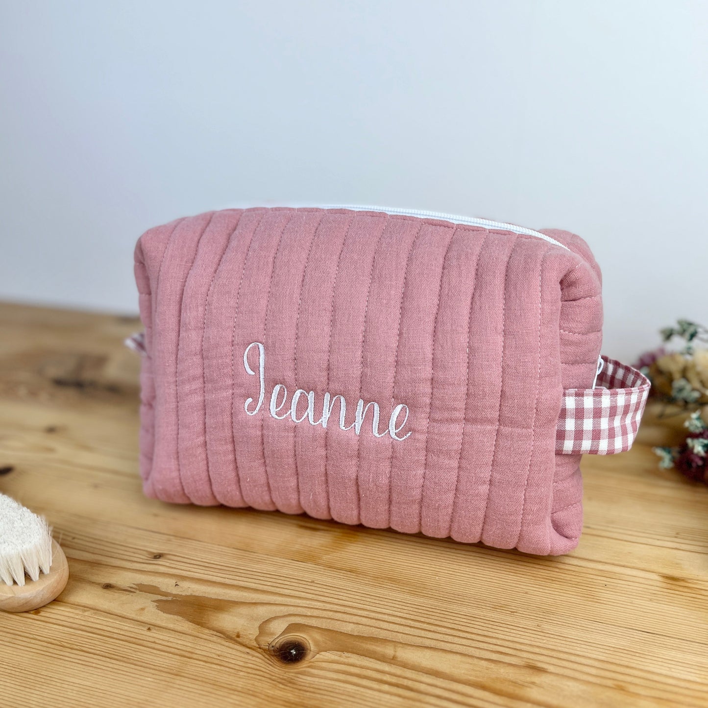 Colette la trousse de toilette rose thé