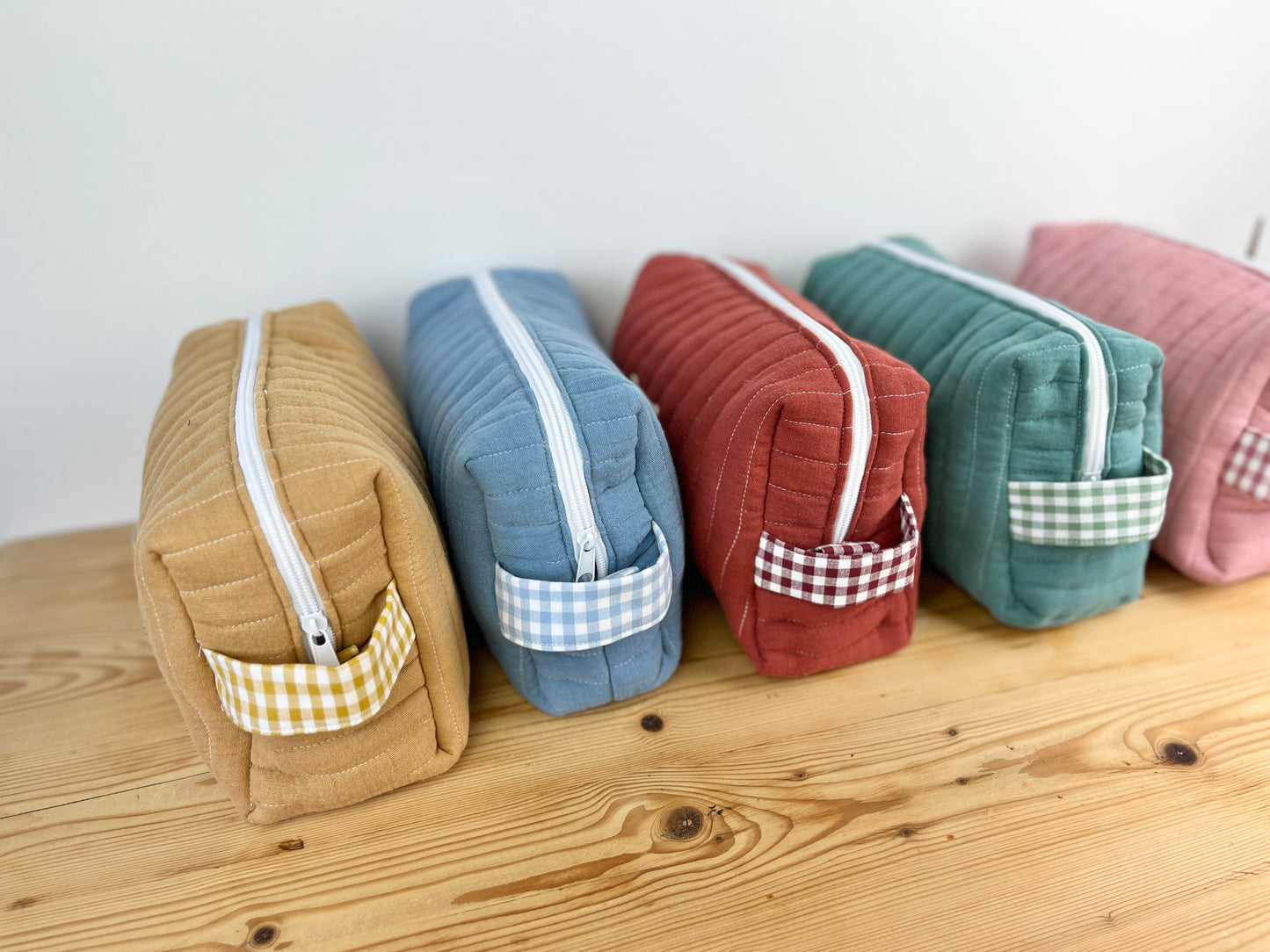 Colette la trousse de toilette en double gaze 5 coloris