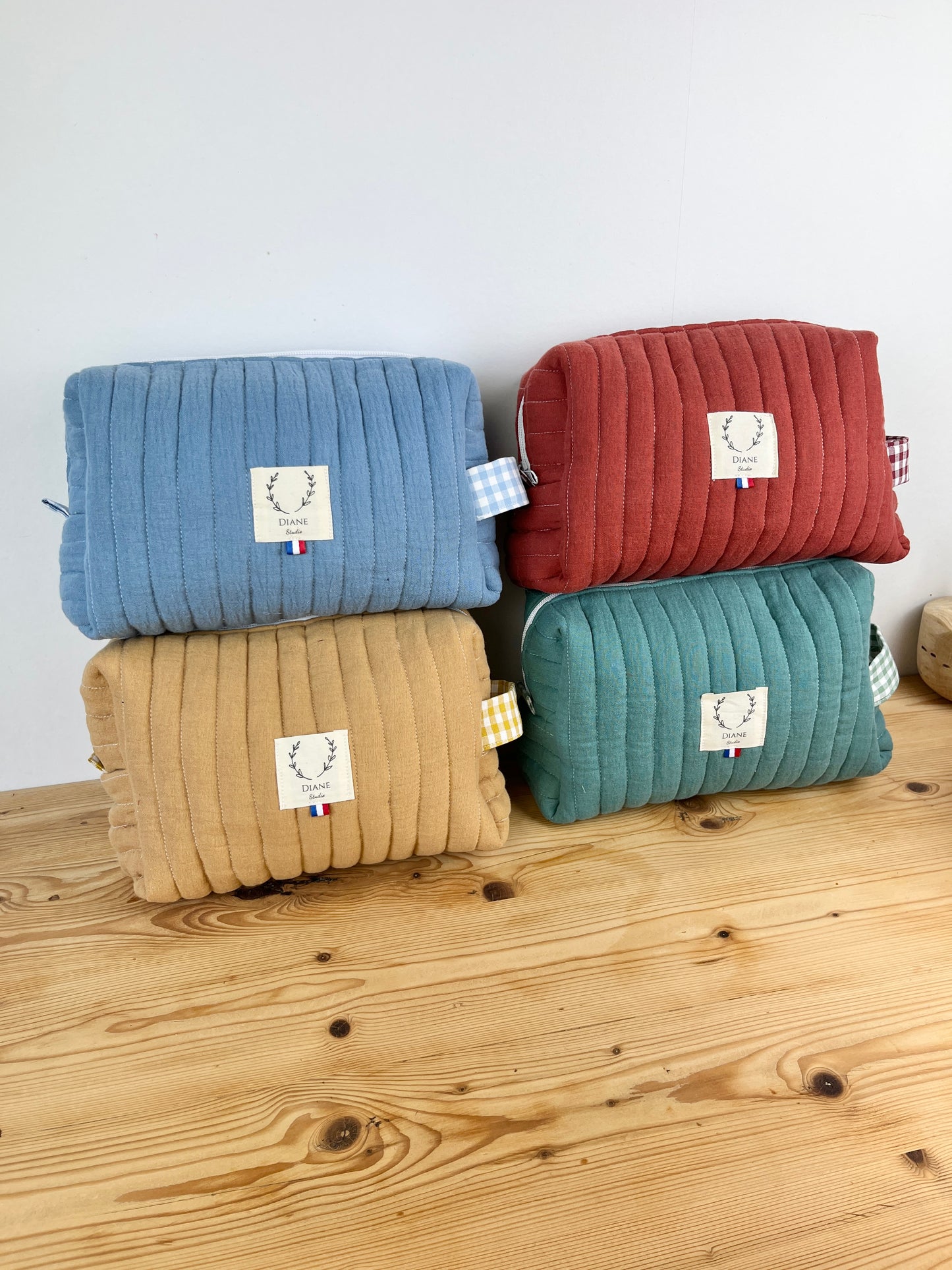 Colette la trousse de toilette en double gaze 5 coloris