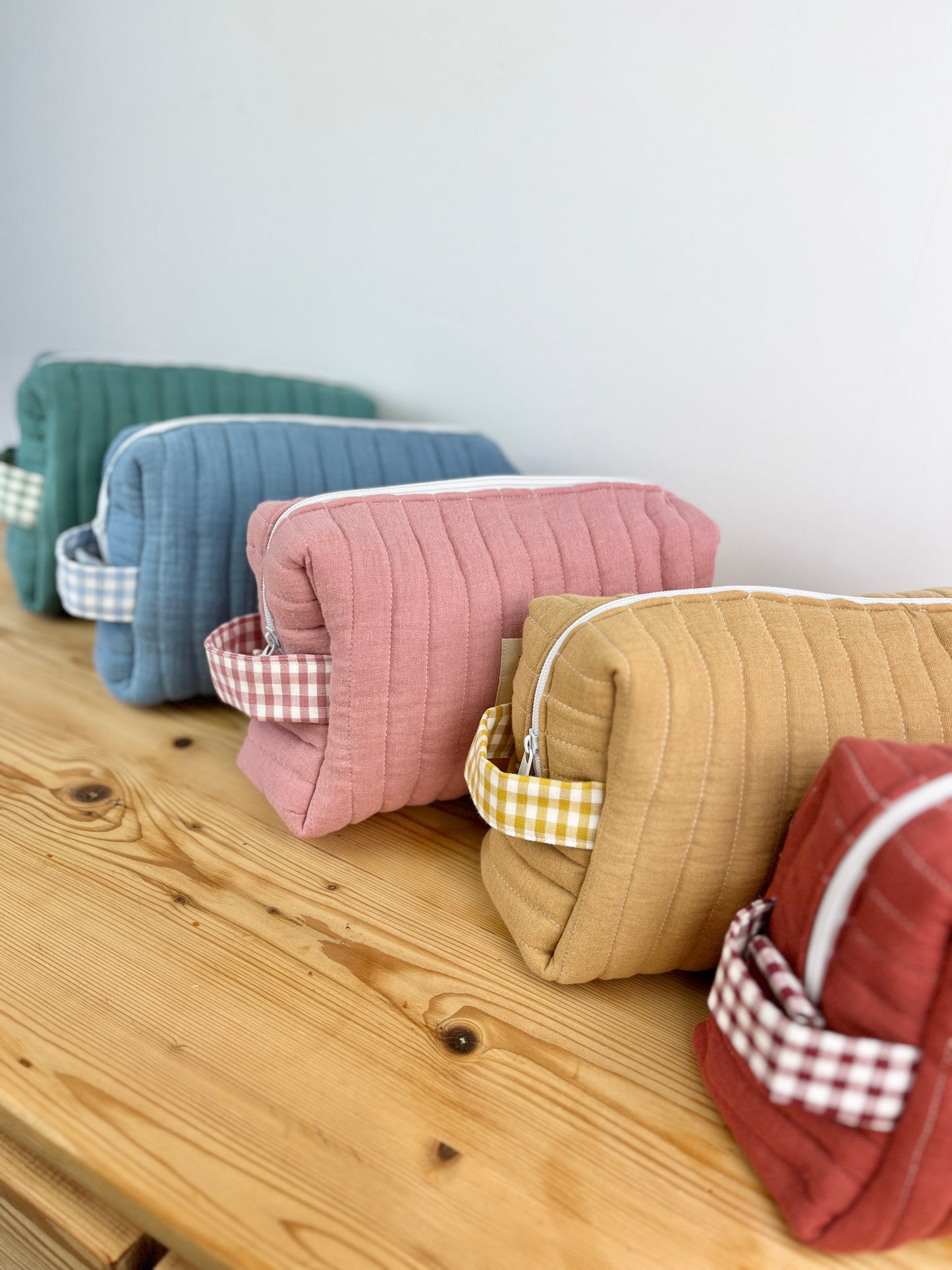 Colette la trousse de toilette en double gaze 5 coloris