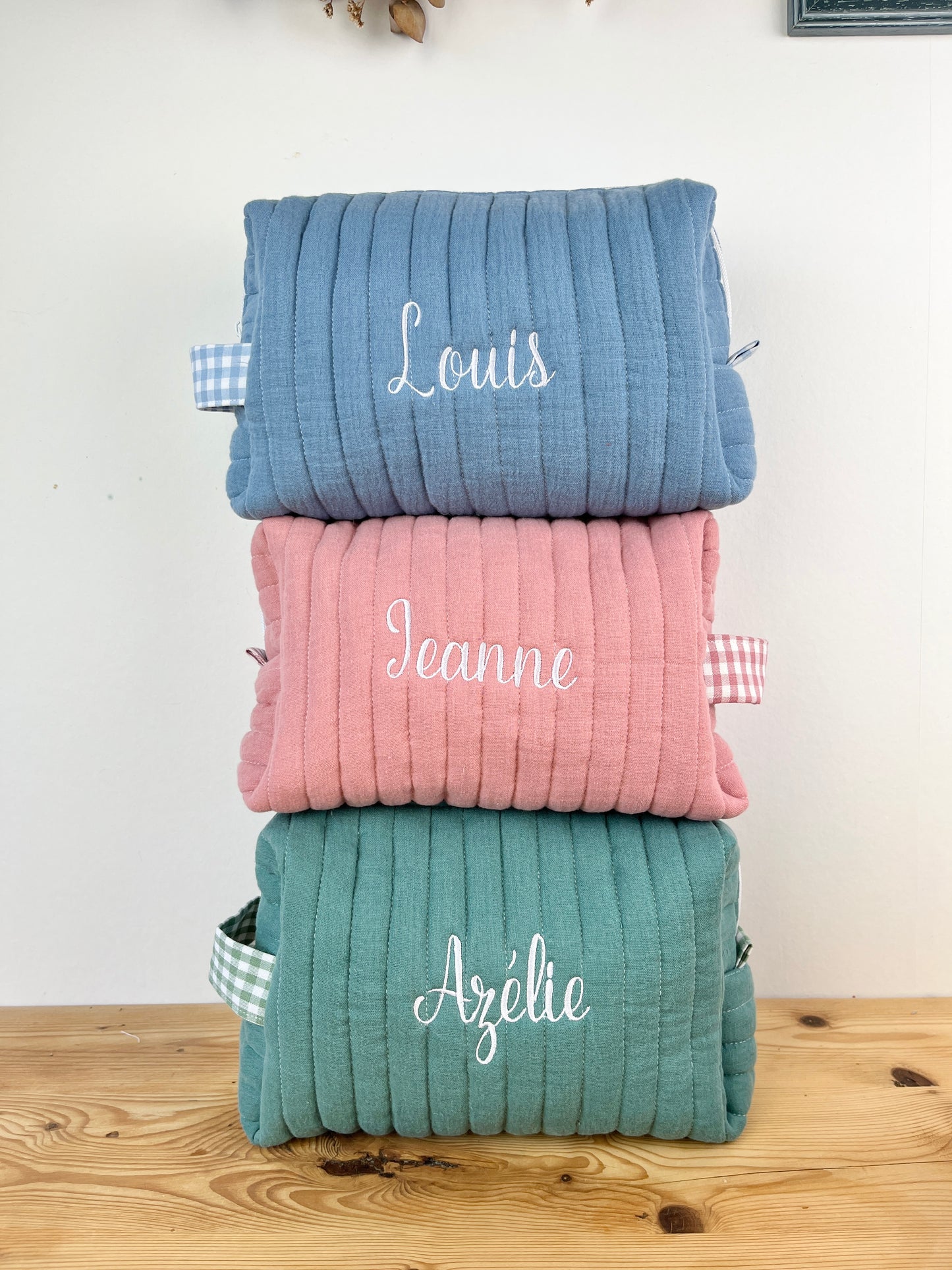 Ensemble fratrie : trousses de toilette