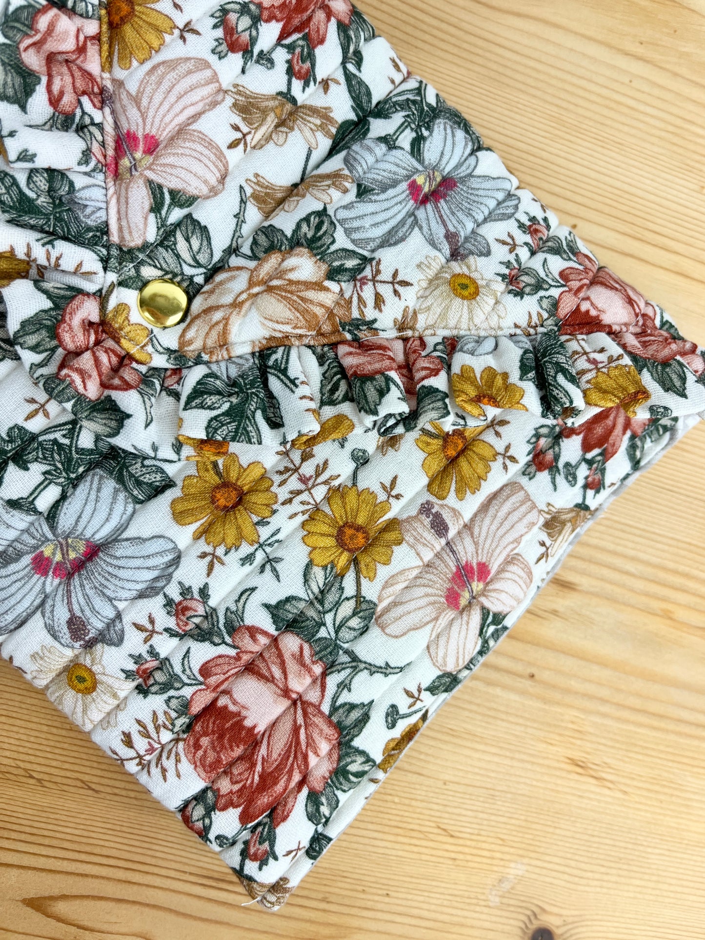 Pochette double gaze jardin anglais