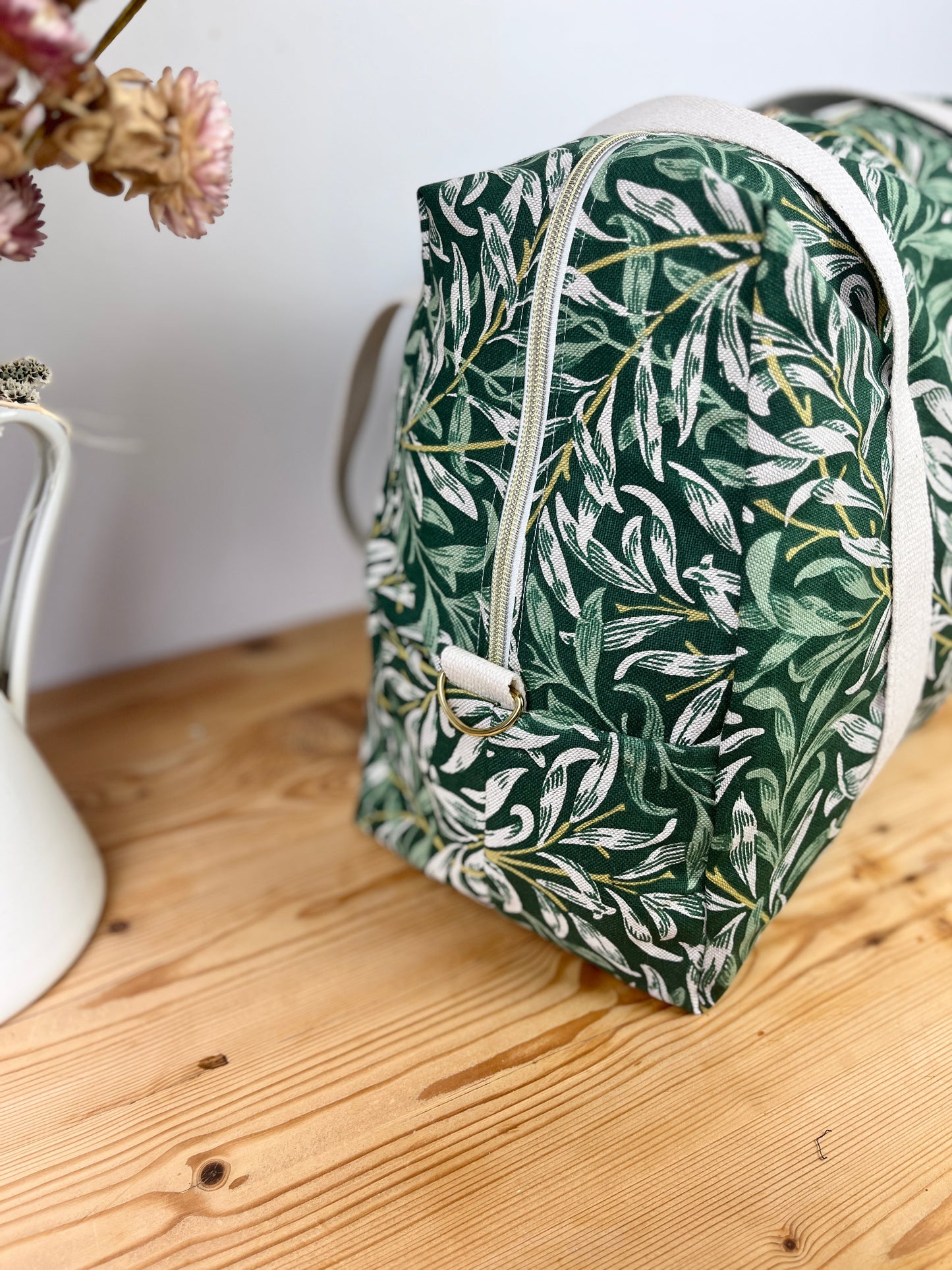 Hélène le sac à langer souple feuillage