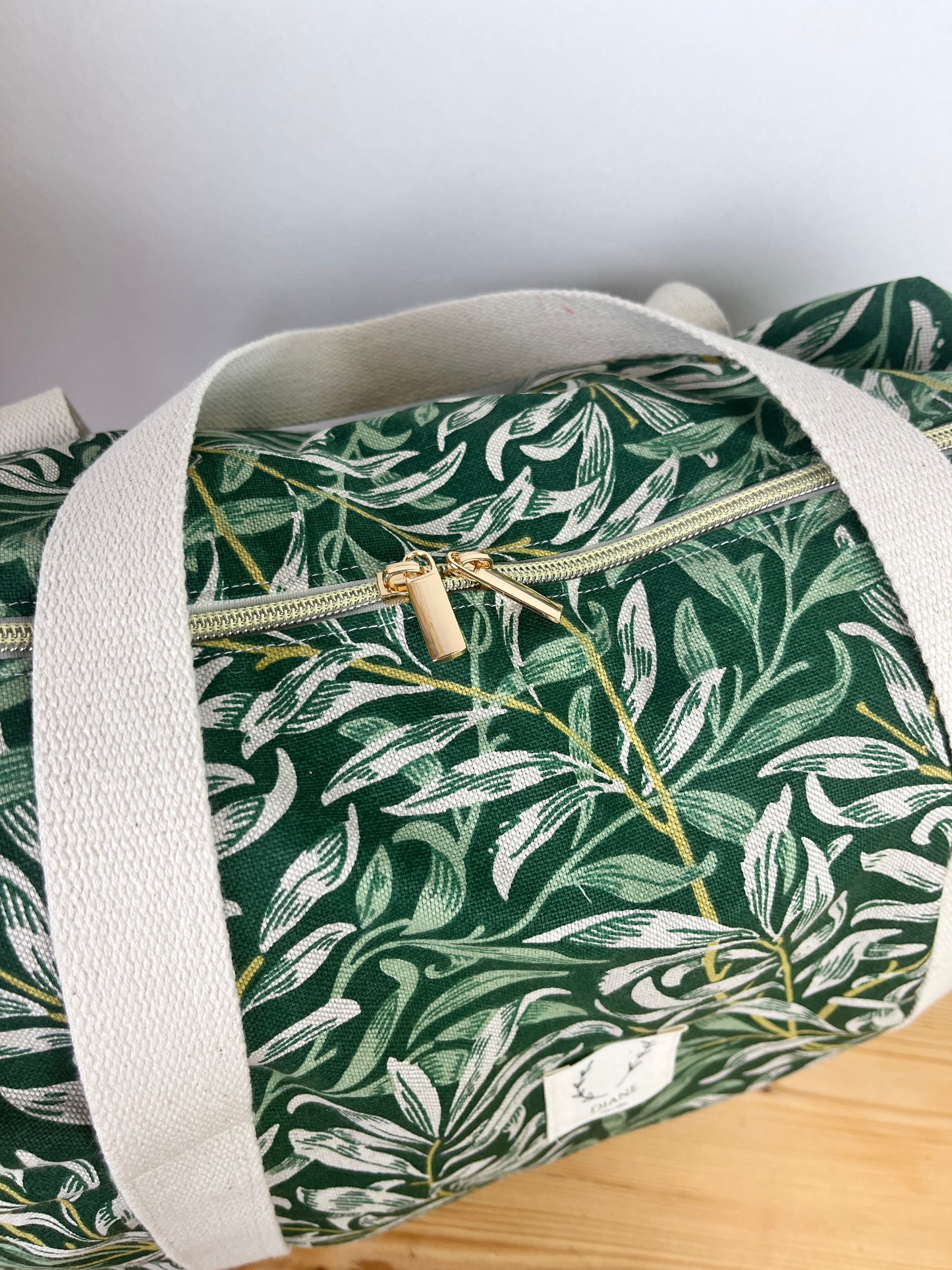 Hélène le sac week-end souple feuillage