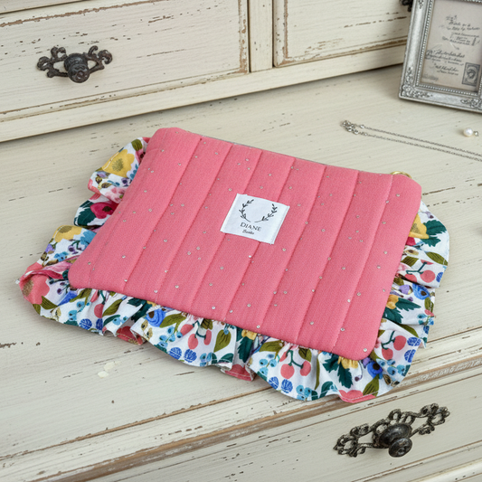 La pochette Jeanne vintage garden crème