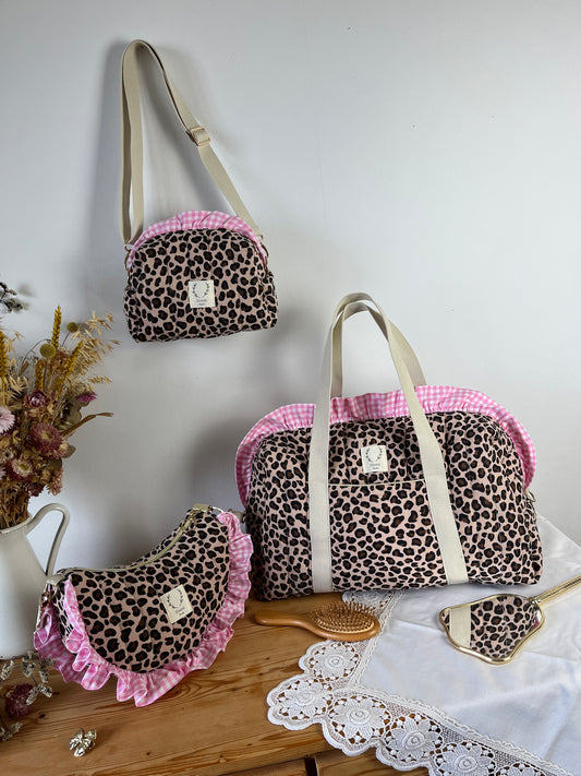 Ensemble Sac Chloé, sac Milan et trousse à volants - sur commande