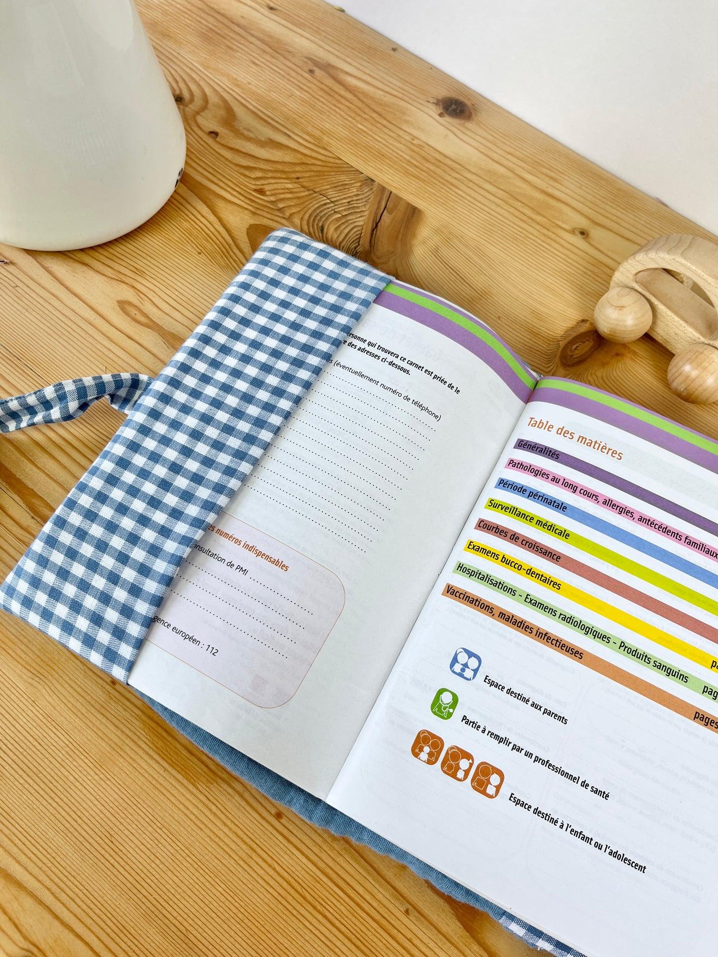 Noah the sky-blue gauze notebook cover