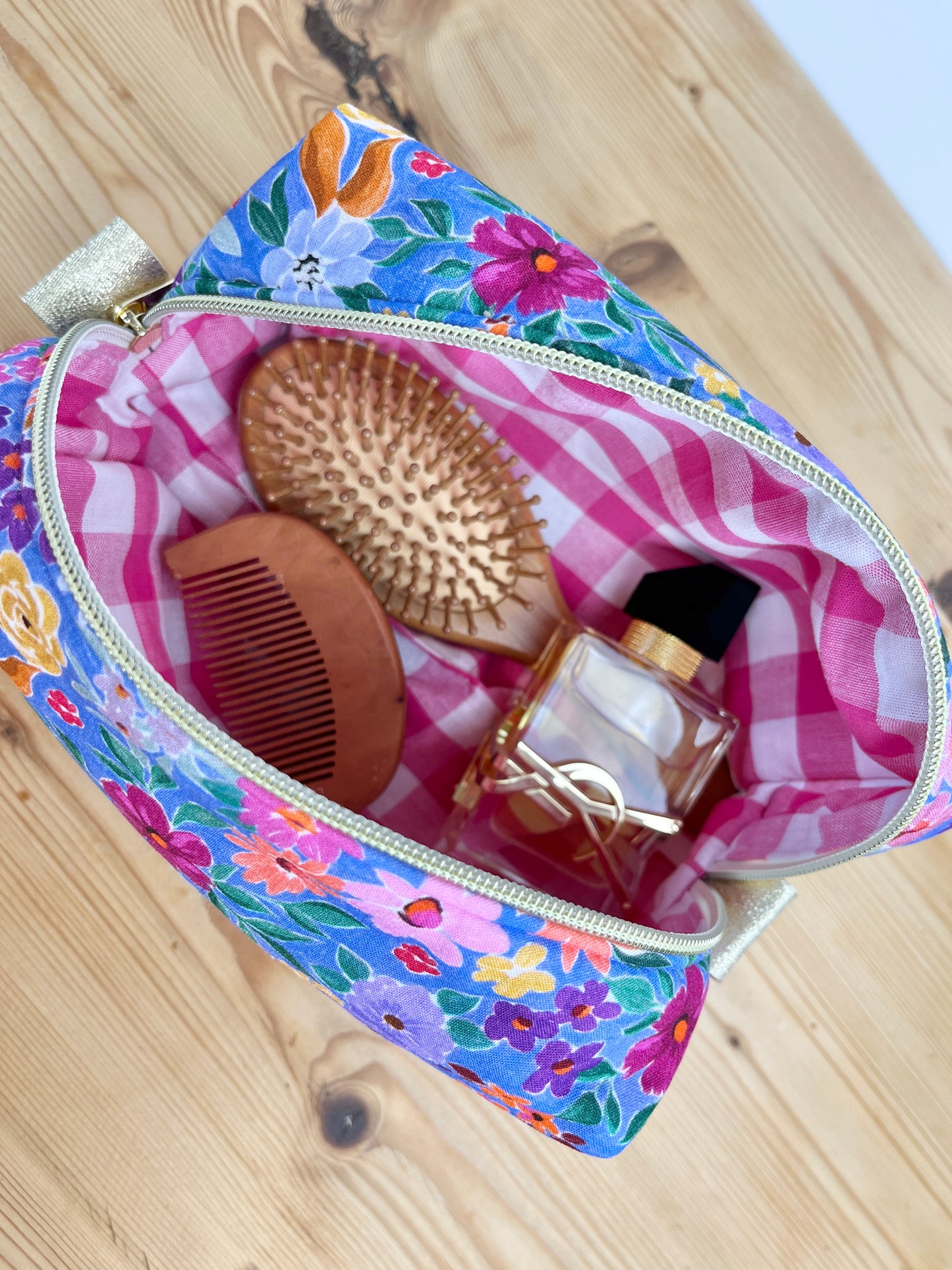Trousse bloom indigo