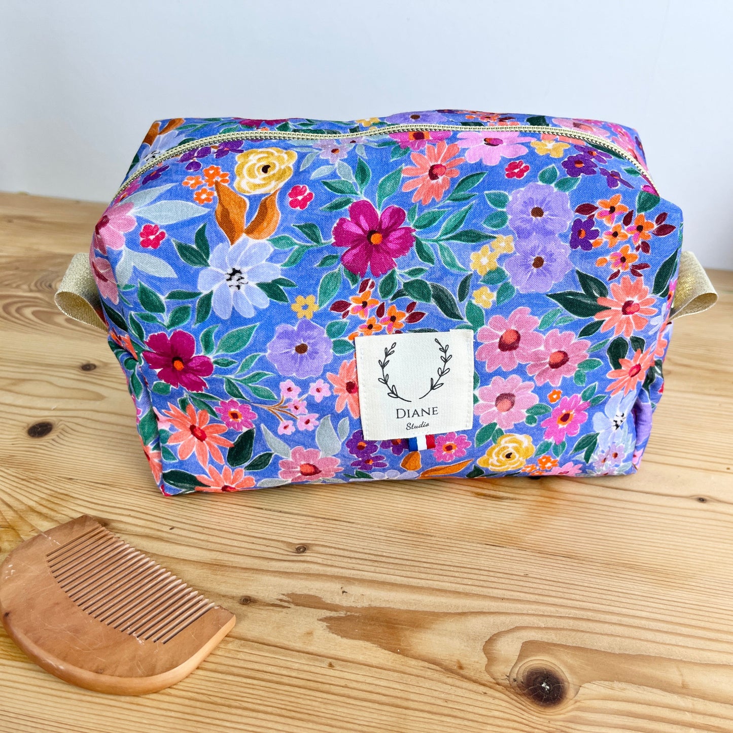 Trousse bloom indigo