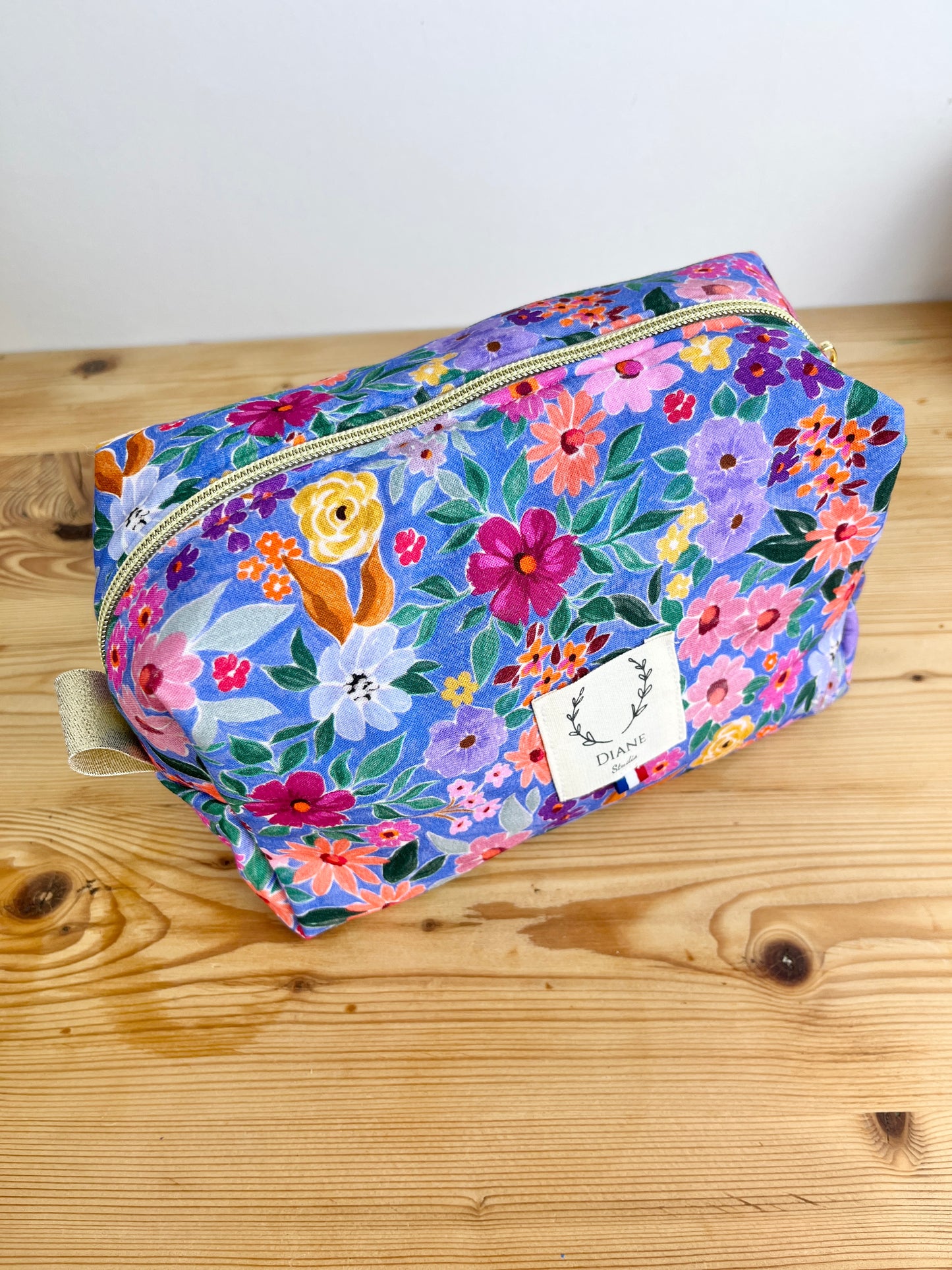 Trousse bloom indigo
