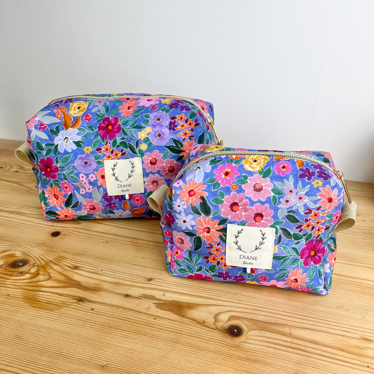 Trousse bloom indigo