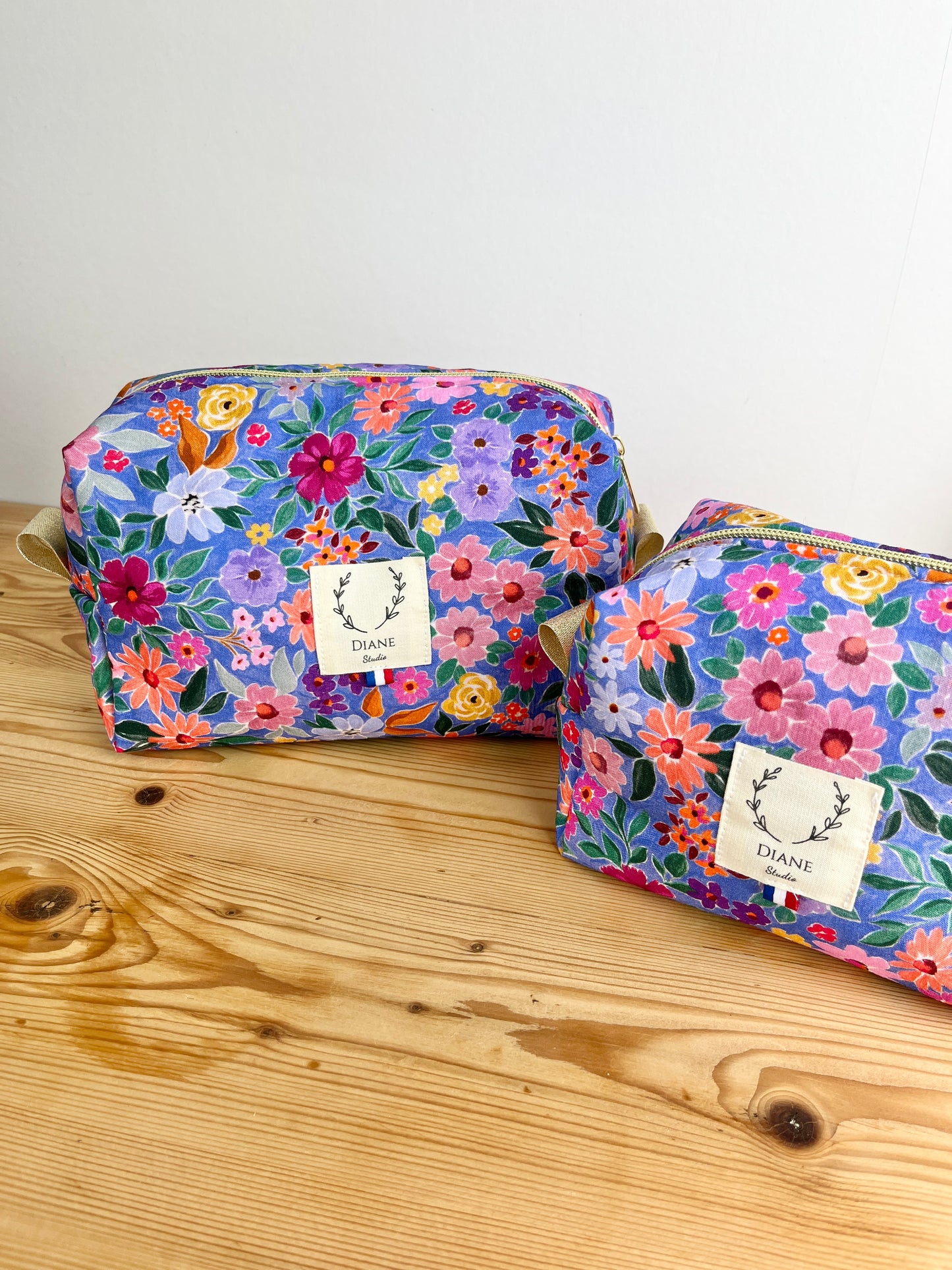 Trousse bloom indigo
