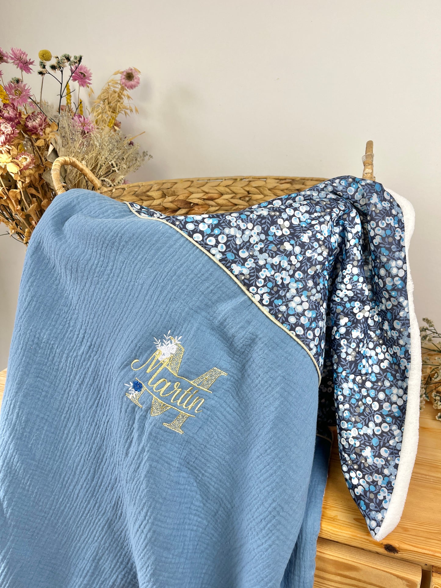 La couverture gaze ciel Liberty of London wiltshire nuit