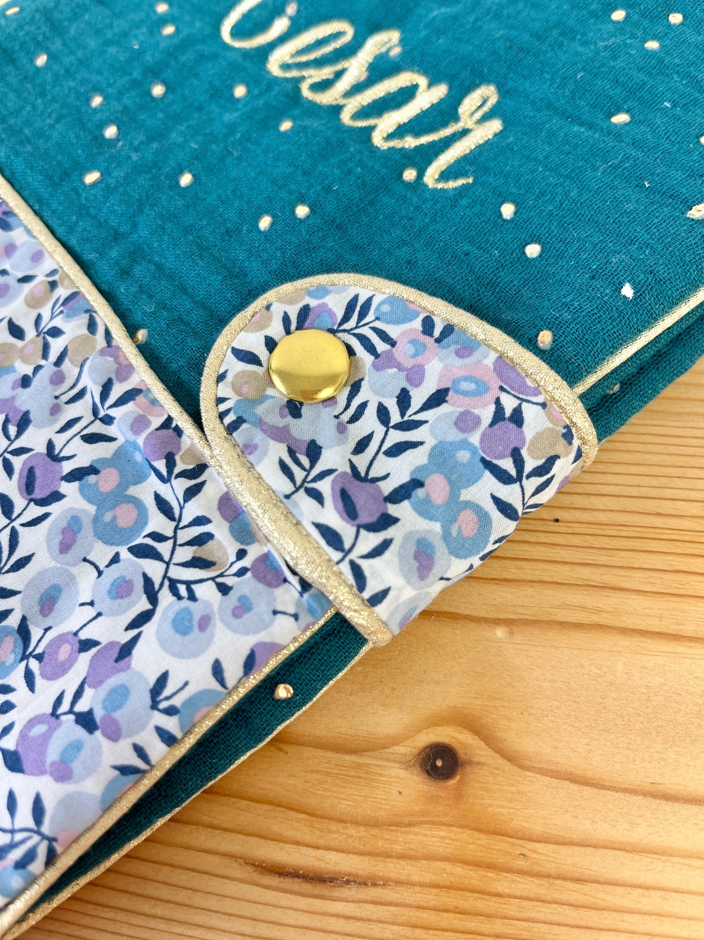 Protège carnet Liberty wiltshire lilas