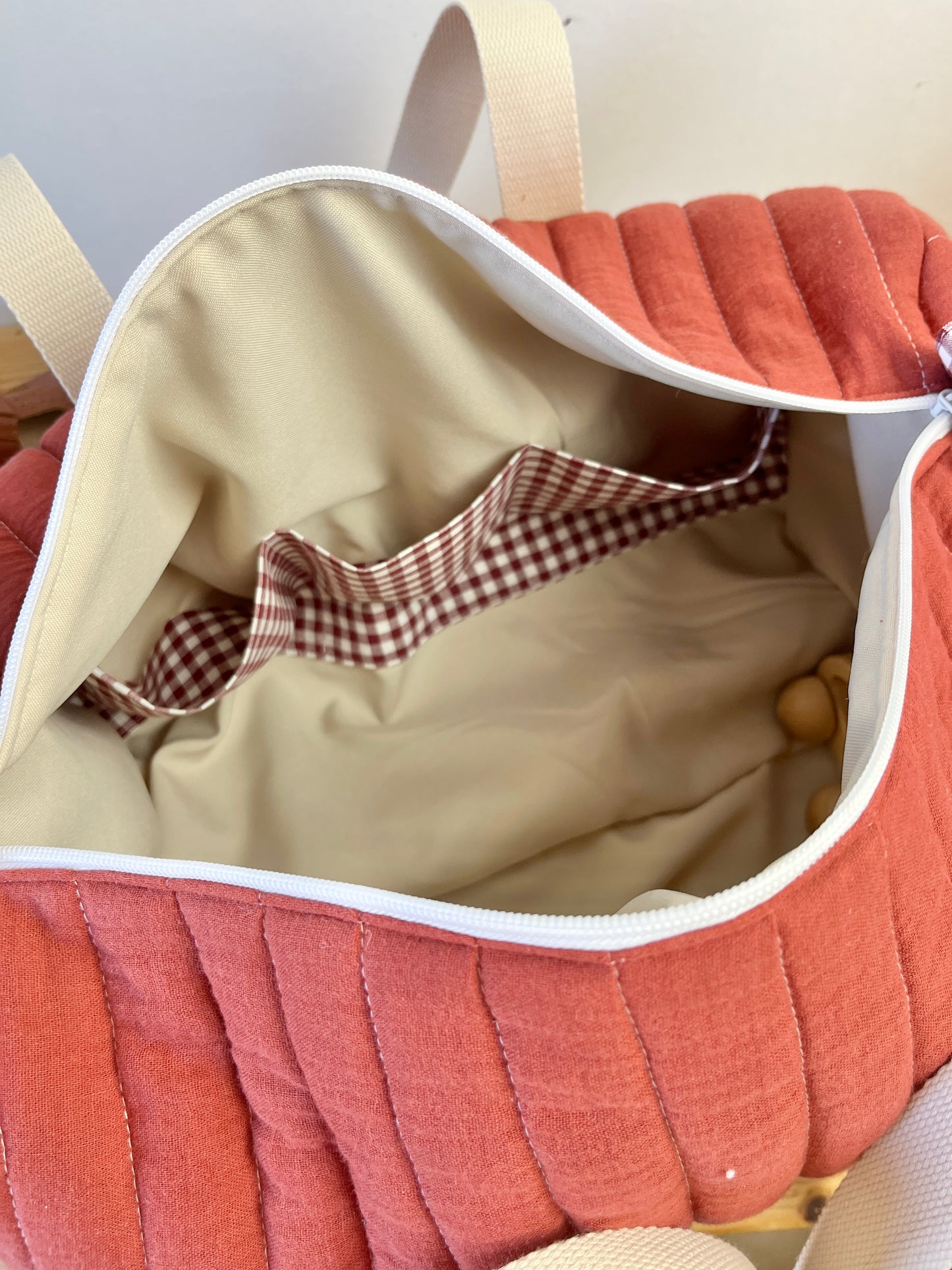 Léon le sac polochon enfant brique