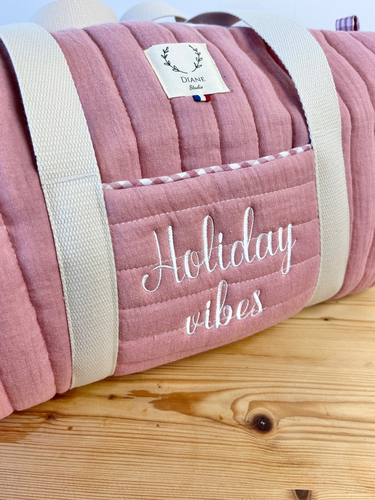 Léon le sac polochon enfant rose thé