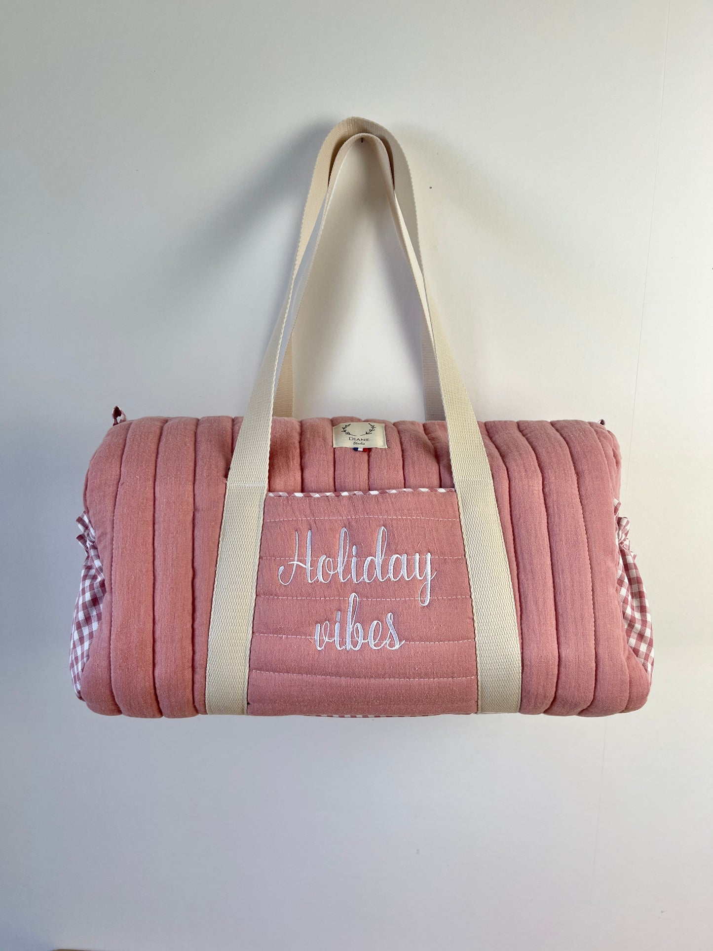 Léon le sac polochon enfant rose thé