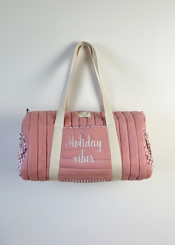 Léon le sac polochon enfant rose thé