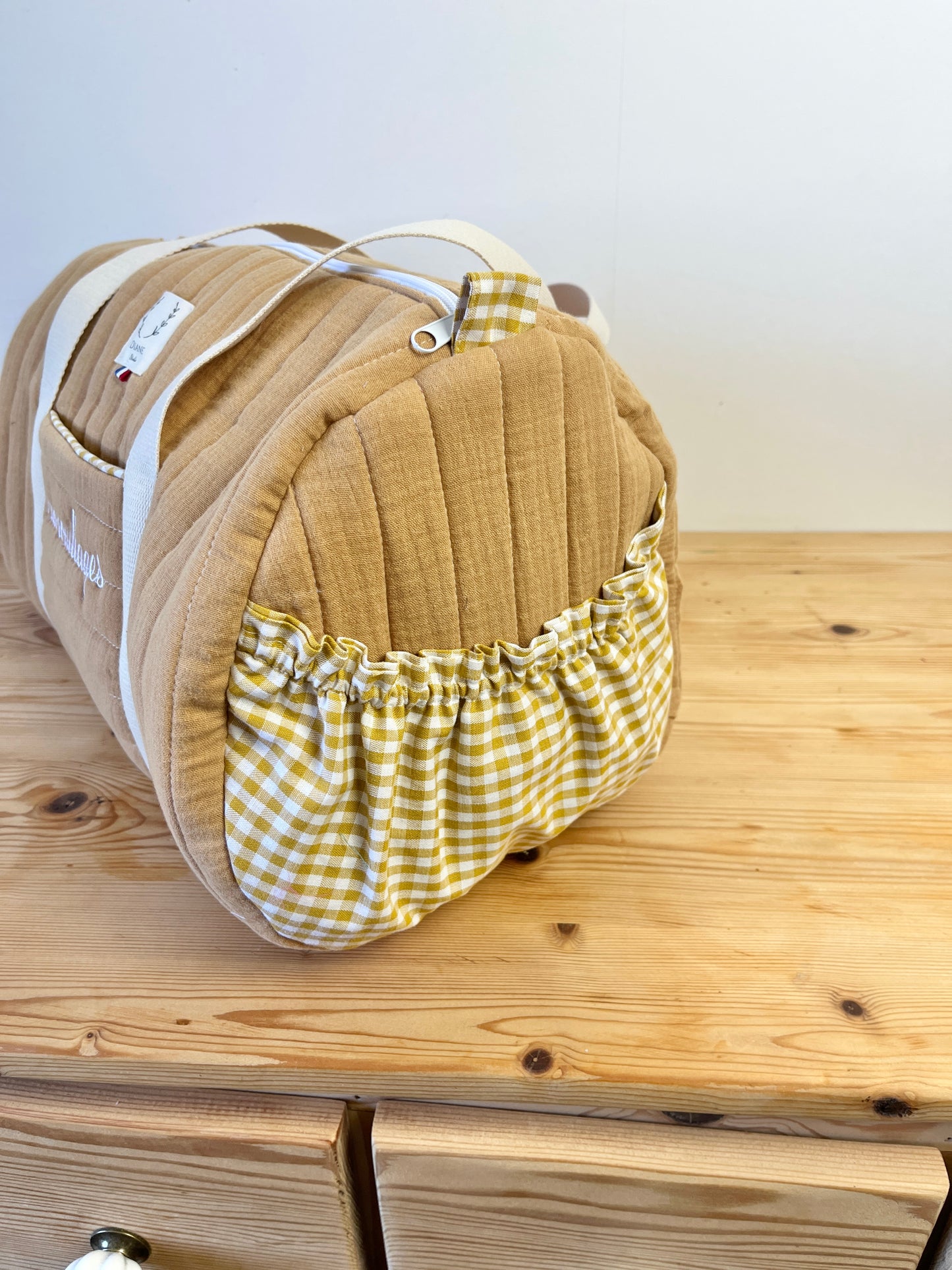 Léon le sac polochon enfant camel