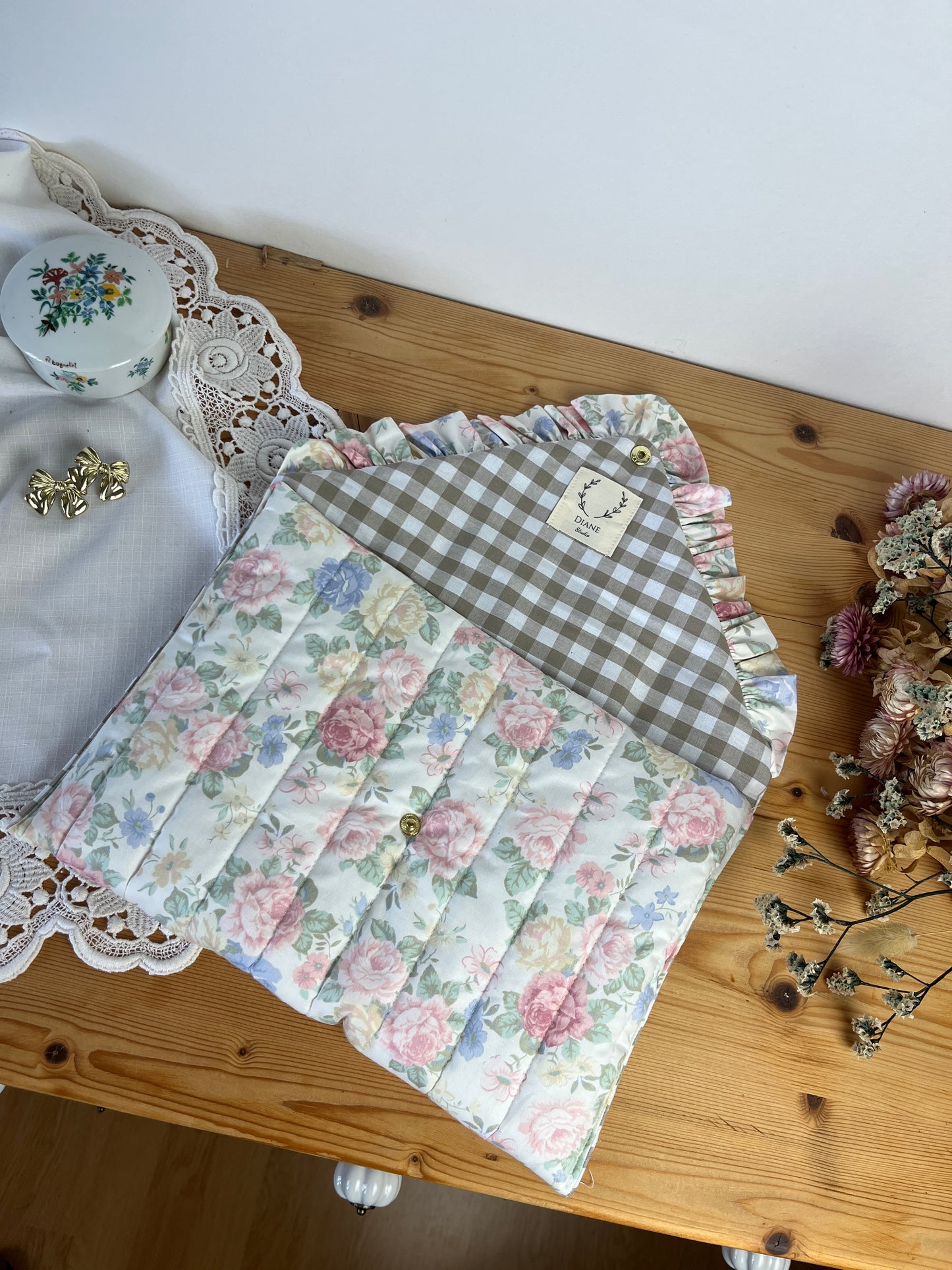 Pochette Charlotte taille M tissu Aude