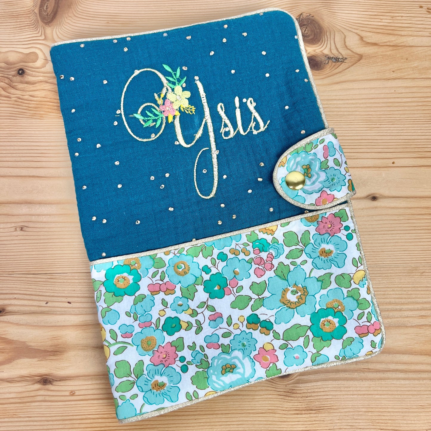 Protège carnet Liberty Betsy menthe