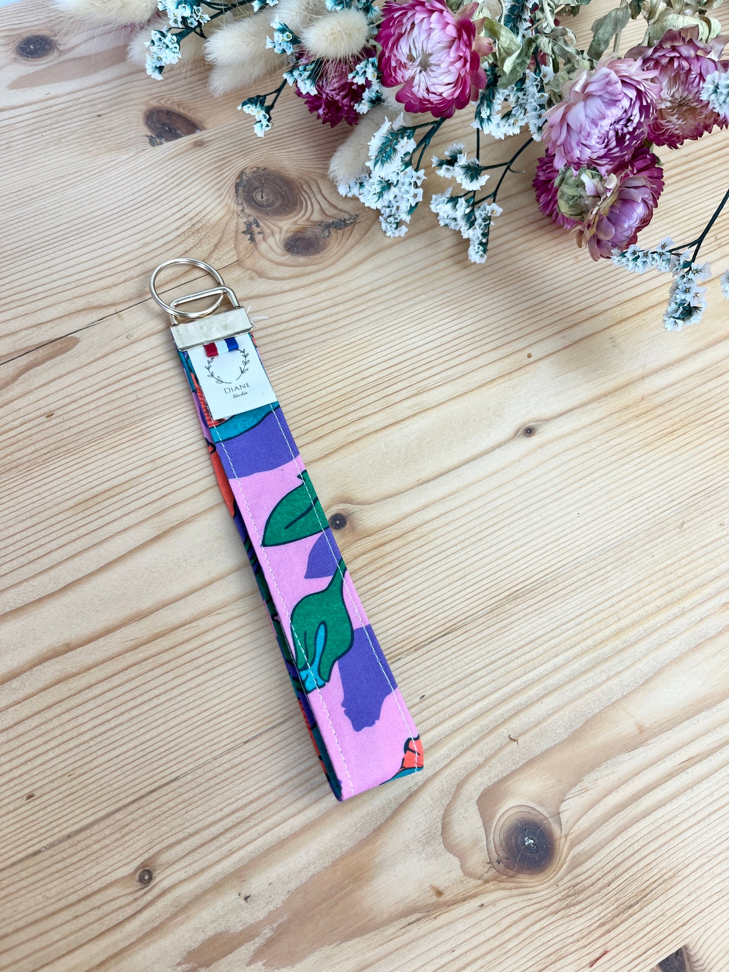 Porté clé Liberty butterfield purple