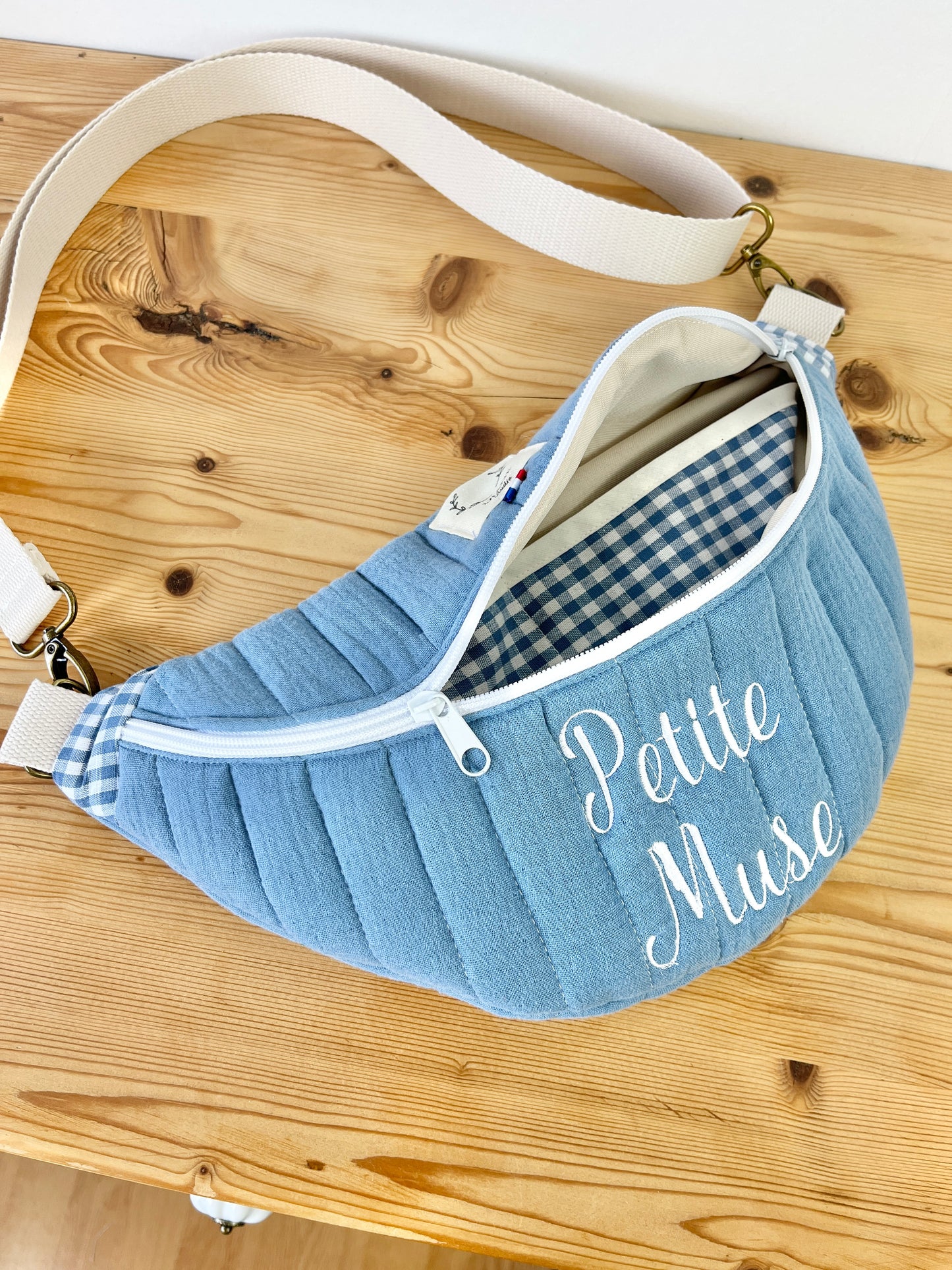 Roxane le sac banane Bleu indigo