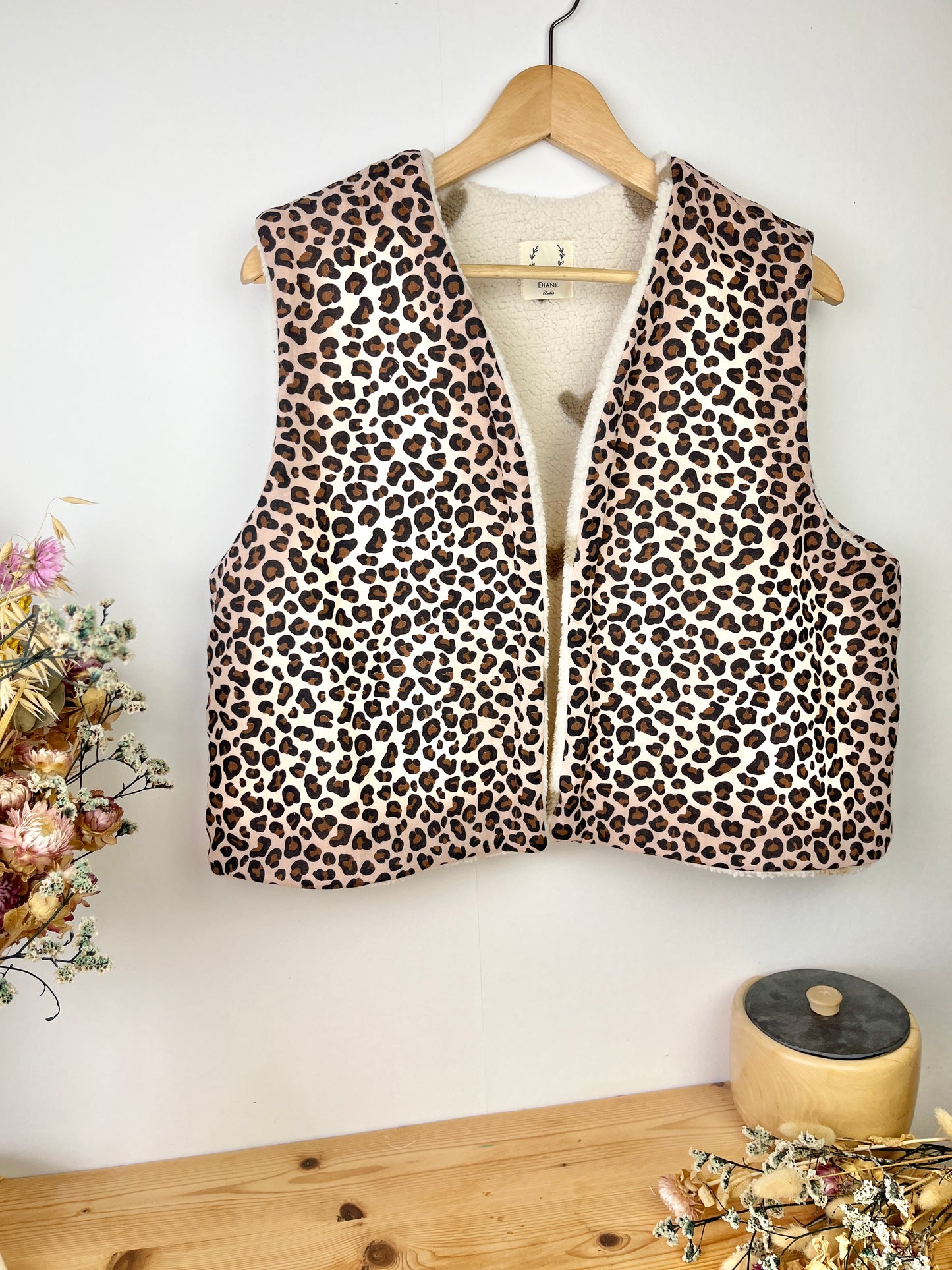 Le gilet Albane Adulte graou et petits coeurs