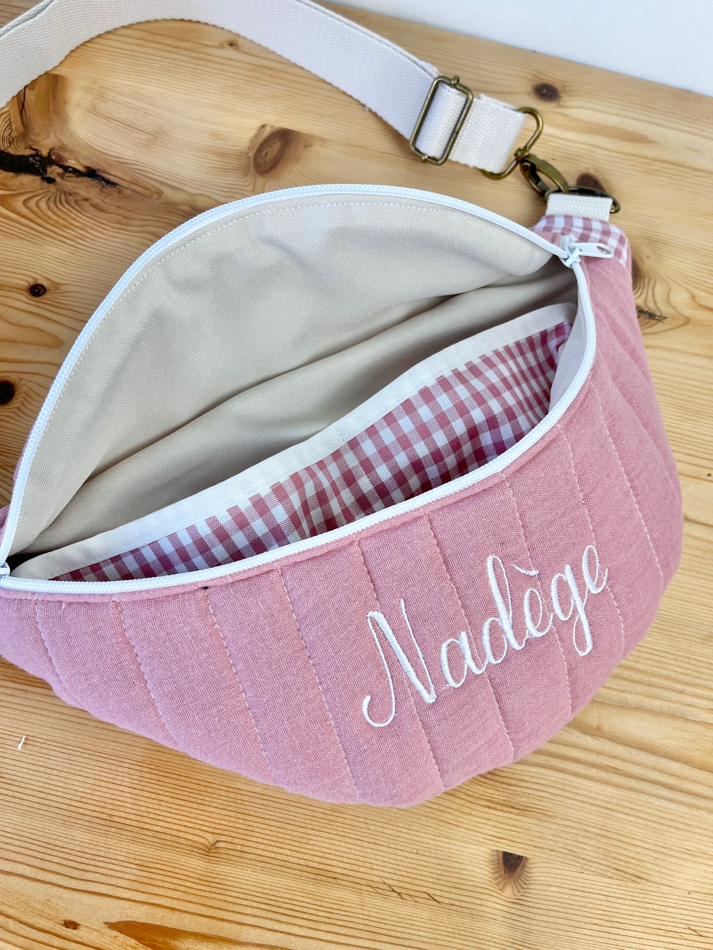 Roxane le sac banane rose thé