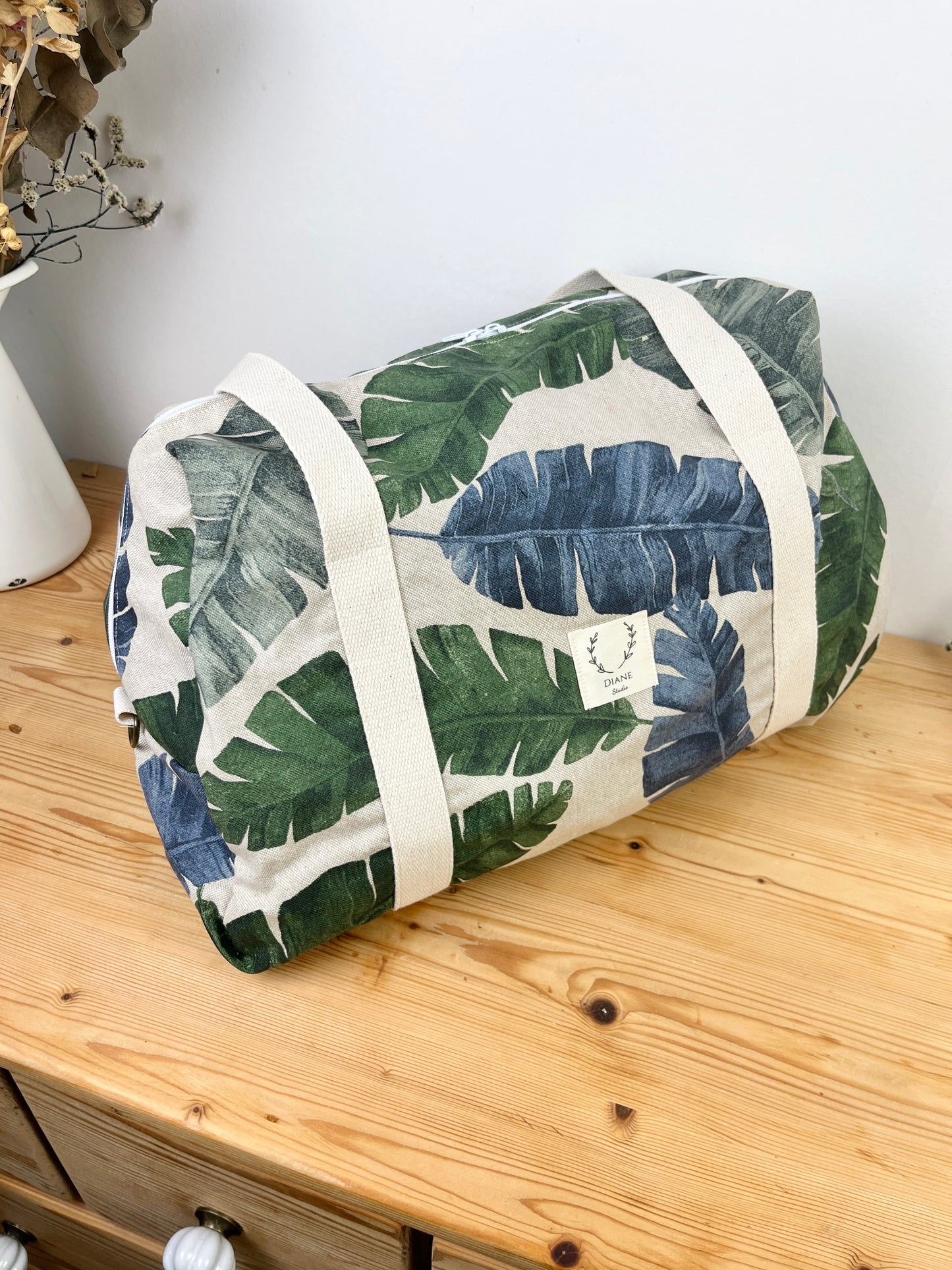 Hélène le sac à langer souple fleuri