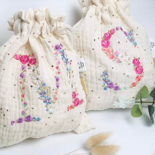 Grande initiale mille fleurs