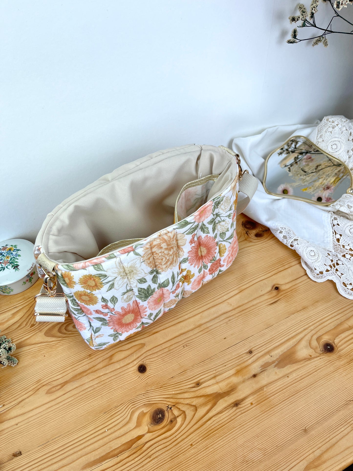 Le sac Elise gaze blush et Elisabeth