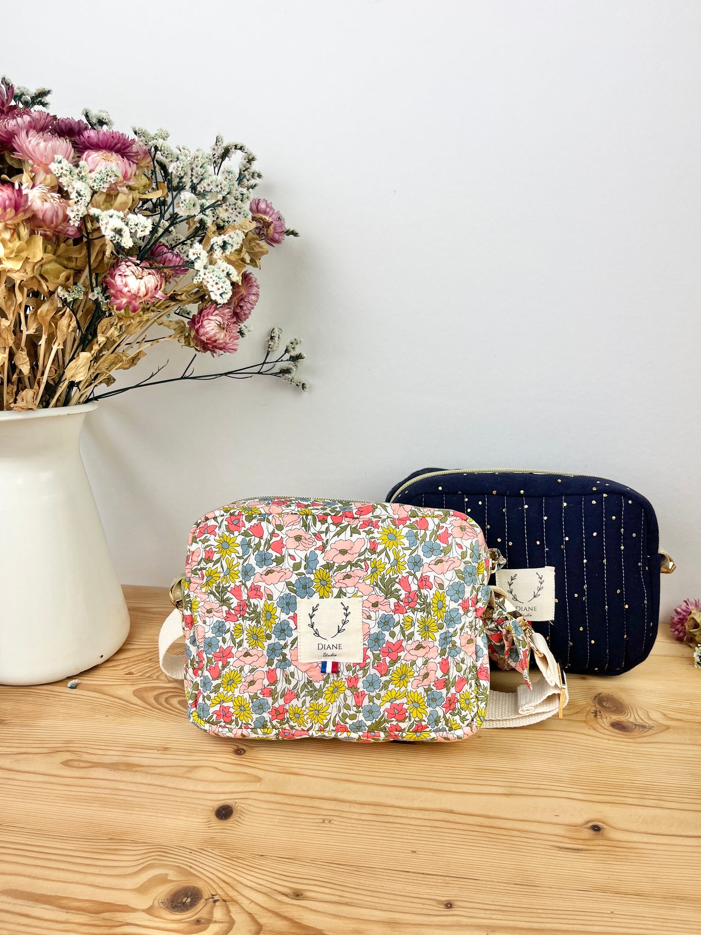 Le sac bandoulière Elisabeth Liberty poppy and daisy moutarde